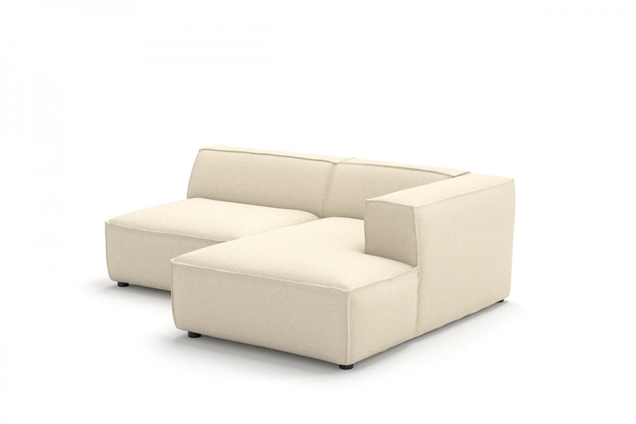 Model MODULARIS WB (wysoki bok) - Modularis WB sofa 1,5 osobowa + longchair prawy